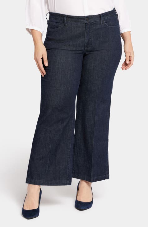 Teresa Ankle Wide Leg Jeans (Plus)