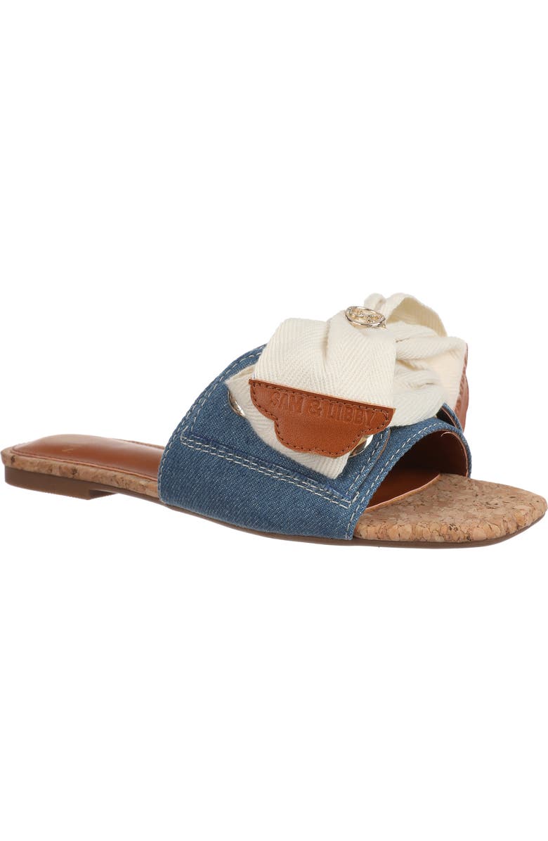 SAM & LIBBY Leni Bow Slide Sandal, Main, color,