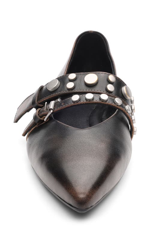 Ash Britney Studded Ballerinas In Black