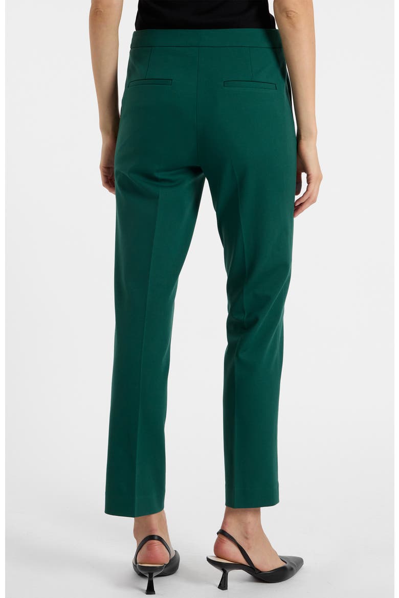 Ranna Cropped Pant in Soft Stretch Crepe, Alternate, color, Evergreen
