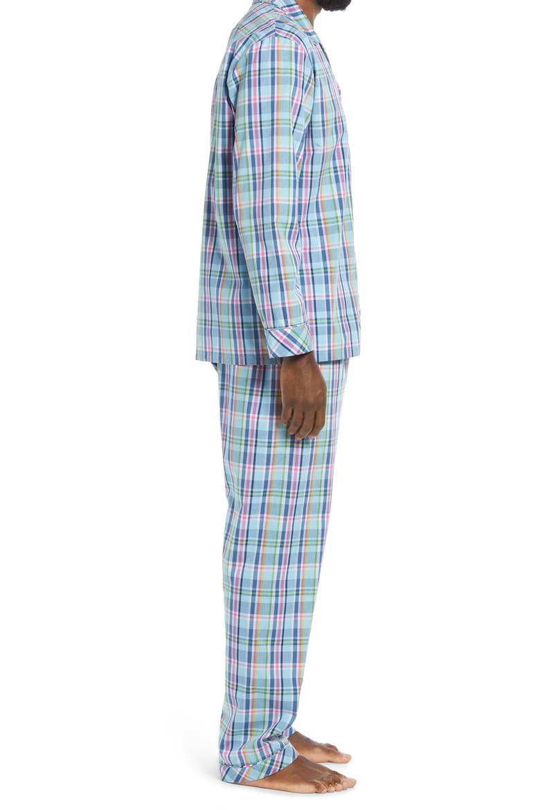 Men's Rosy Outlook Pajamas, Alternate, color, TURQUOISE