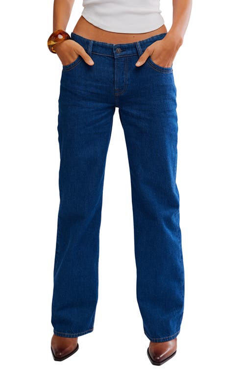 Free People Tennesee Low Rise Boyfriend Jeans In Blue