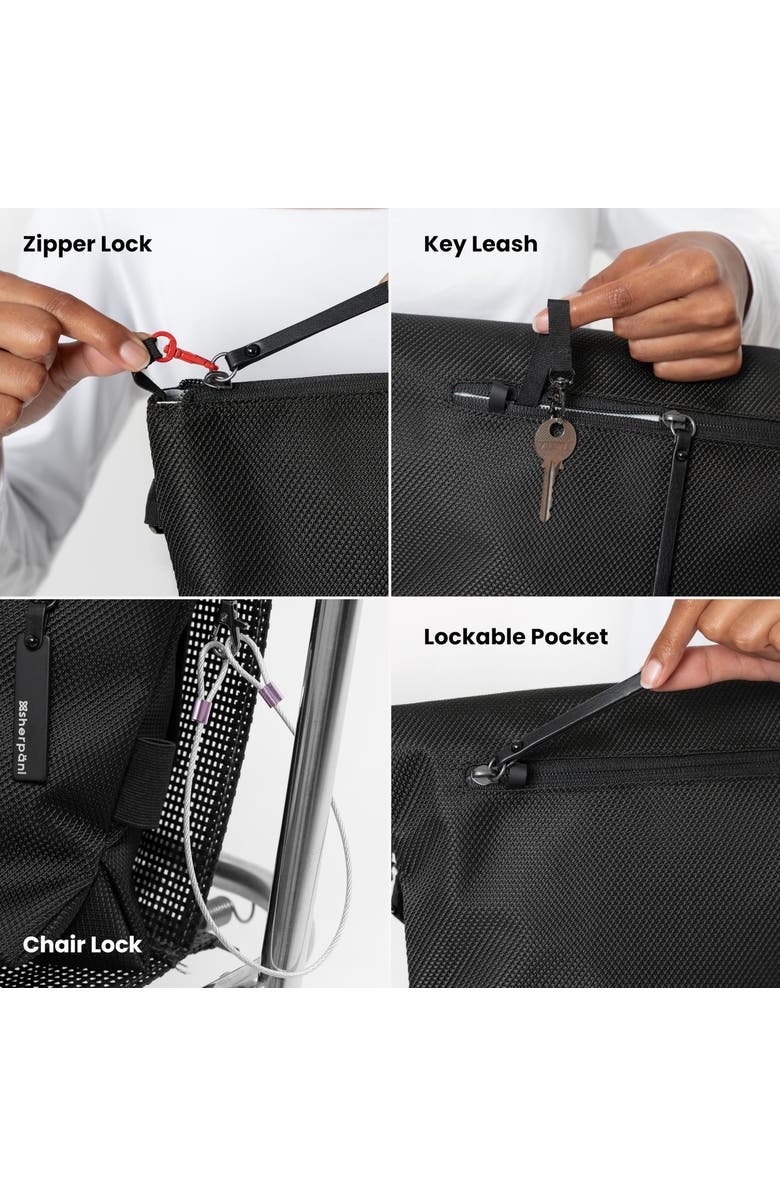 Sherpani Vale Anti-Theft Versatile Crossbody Bag, Fashion Tote Bag, Travel Shoulder Bag, Designer Handbag for Women, Carbon, Alternate, color, Carbon