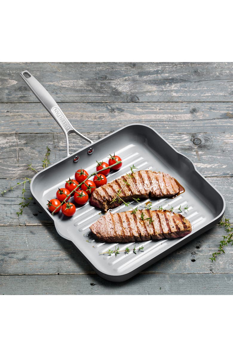 GreenPan Paris 11-Inch Anodized Aluminum Ceramic Nonstick Grill Pan, Alternate, color, 