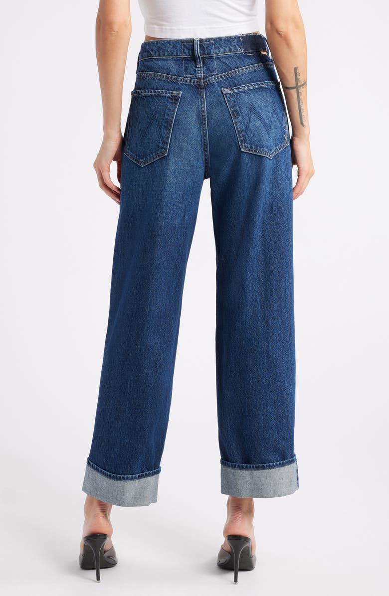 MOTHER Lil Spitfire Wide Leg Cuff Jeans, Alternate, color,