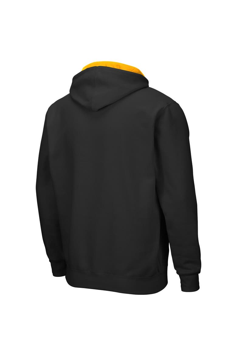 Men's Colosseum Black Southern Miss Golden Eagles Arch & Logo 3.0 Full-Zip Hoodie, Alternate, color, Black