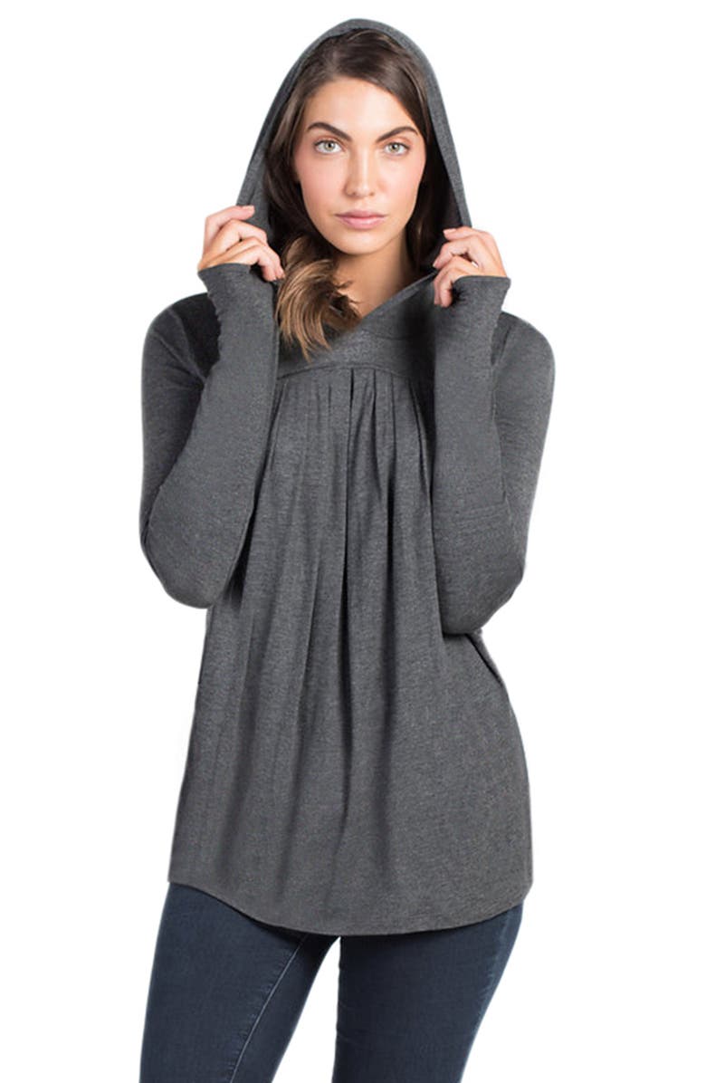 Savi Mom Hooded Maternity/Nursing Tunic, Main, color,