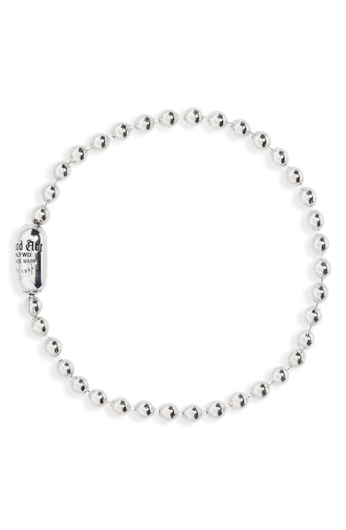 Good Art Hlywd Men's Logo Pop Lock Ball Chain Bracelet in Silver  product