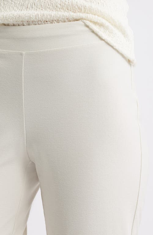 Eileen Fisher High Waist Slim Ankle Pants In White