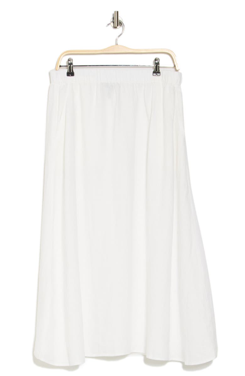 Eileen Fisher Gathered Organic Linen Skirt, Alternate, color,