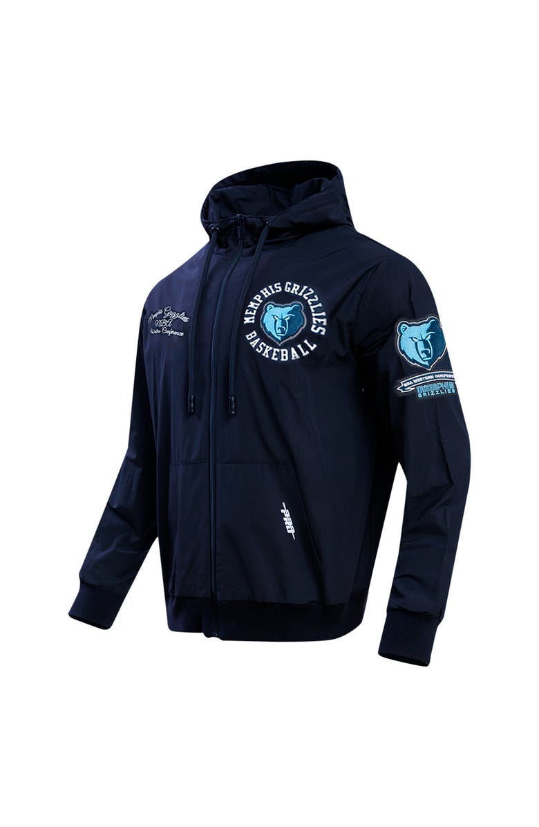 PRO STANDARD Men's Pro Standard Navy Memphis Grizzlies Hybrid Full-Zip Hoodie, Alternate, color, Navy