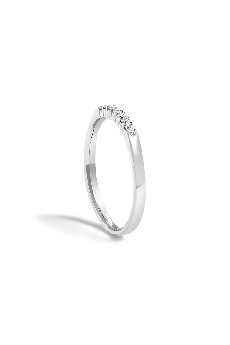 14K Gold 1/10 Ctw Diamond 7 Stone Band Ring, Alternate, color, White Gold