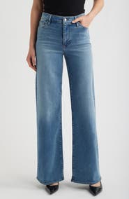 FRAME Long Le Slim Palazzo High Waist Wide Leg Jeans
