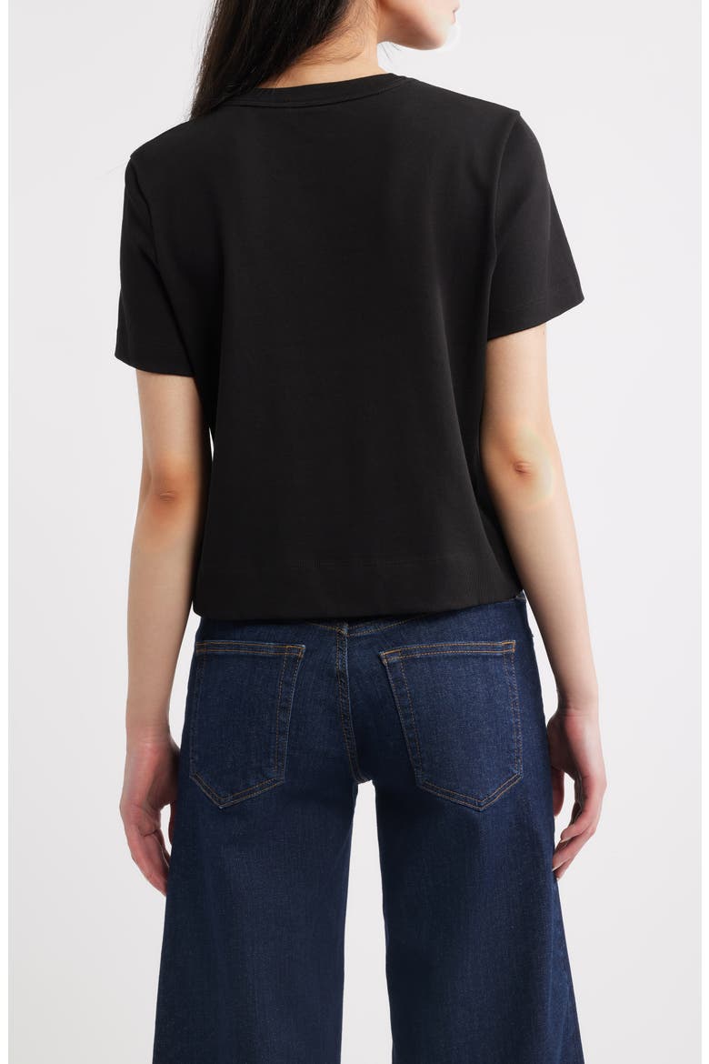 The Boxy Crop T-Shirt, Alternate, color, BLACK