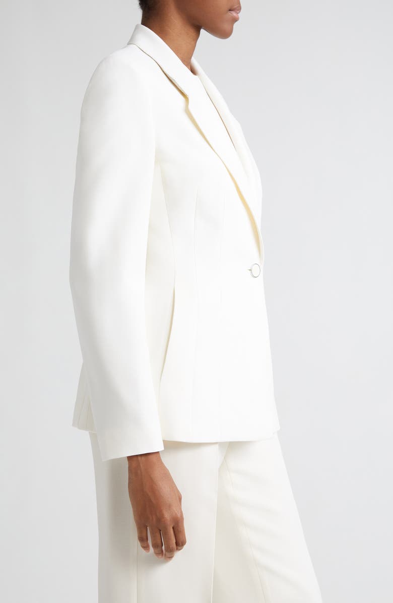 Lafayette 148 New York Notch Lapel Fitted Wool & Silk Blazer, Alternate, color,