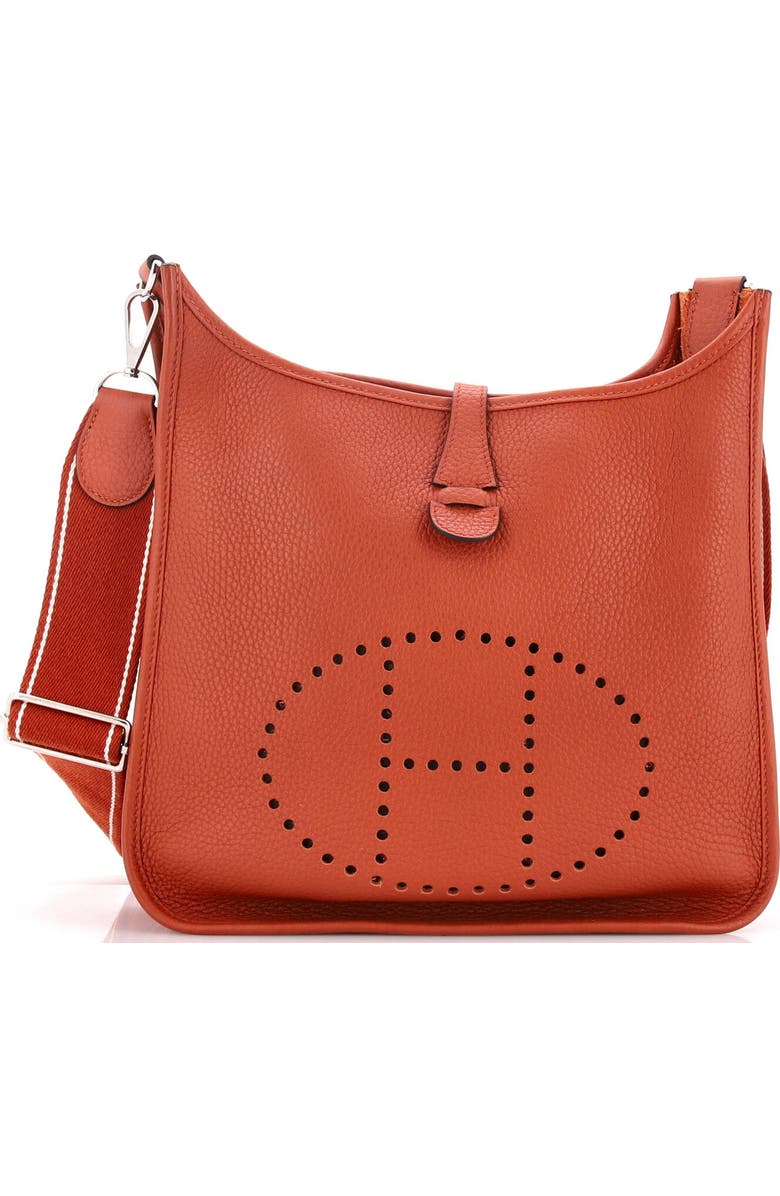 Pre-Owned Hermes Evelyne Bag Gen III Clemence PM, Main, color, Cuivre