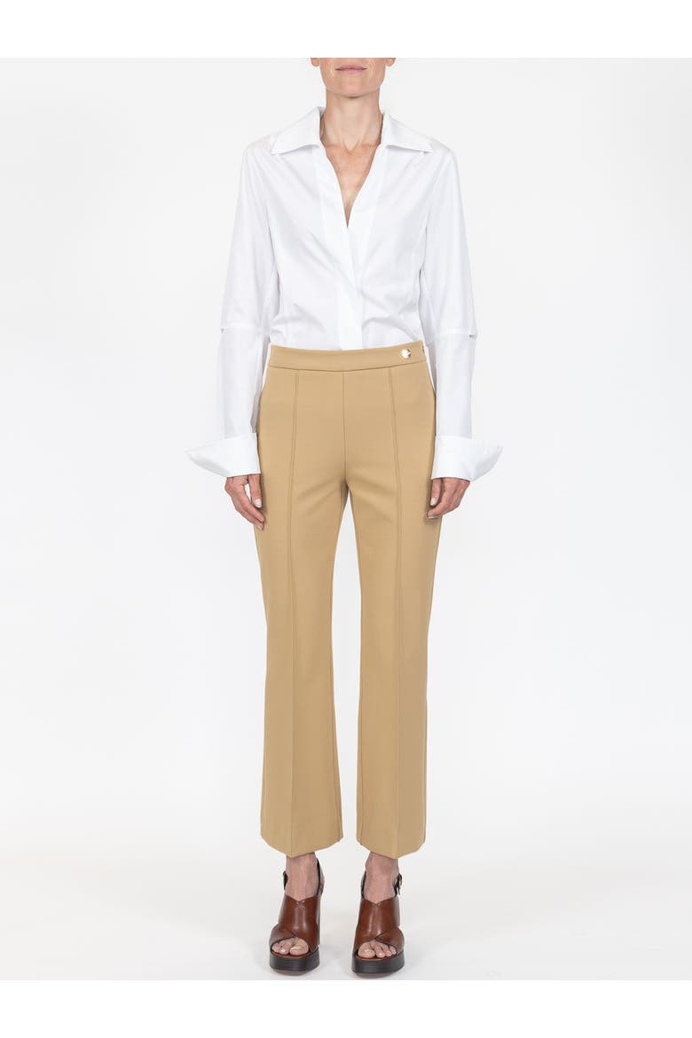 Lola Cropped kick flare pant, Alternate, color, Ivory