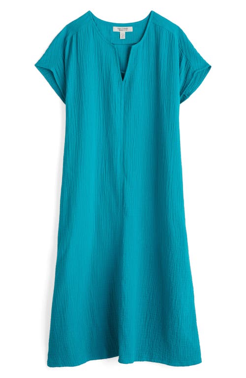 Seasalt Cornwall Sand Patterns Organic Cotton Shift Dress In Blue