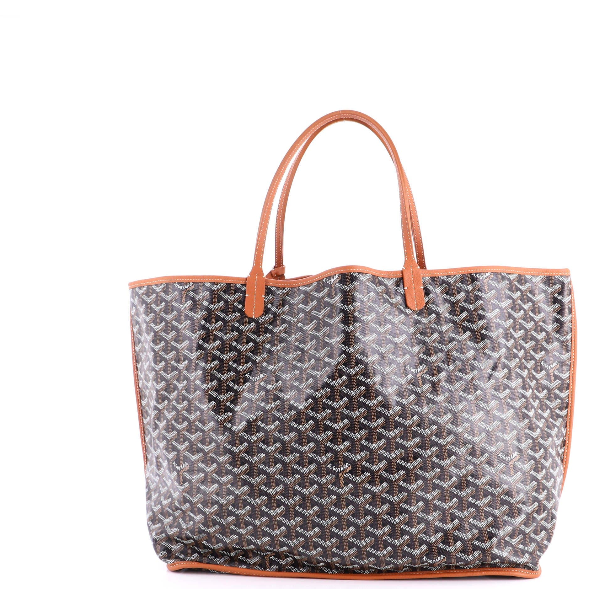 Pre-Owned Goyard Anjou Reversible Tote Coated Canvas GM, Alternate, color, Brown