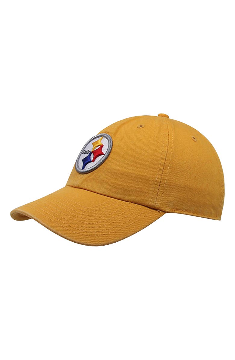 '47 Mens Pittsburgh Steelers '47 Brand Gold Cleanup Adjustable Hat, Main, color, Gold