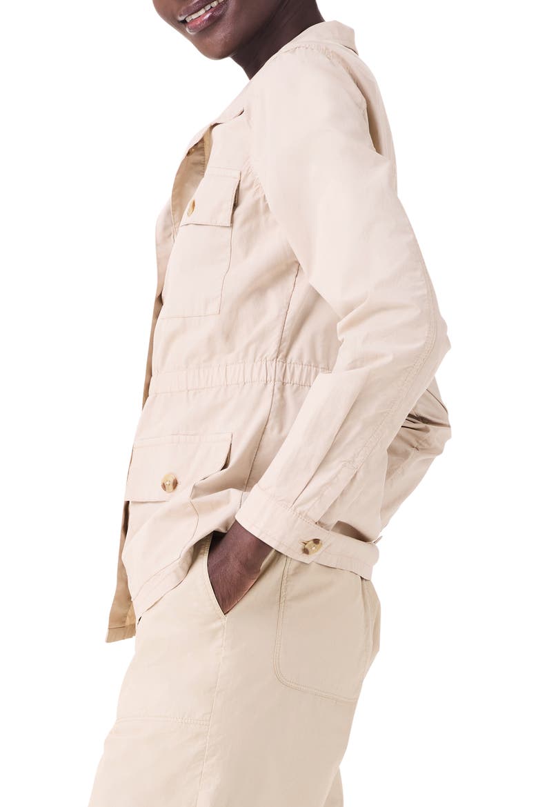 Cotton Poplin Jacket, Alternate, color, BROWN RICE