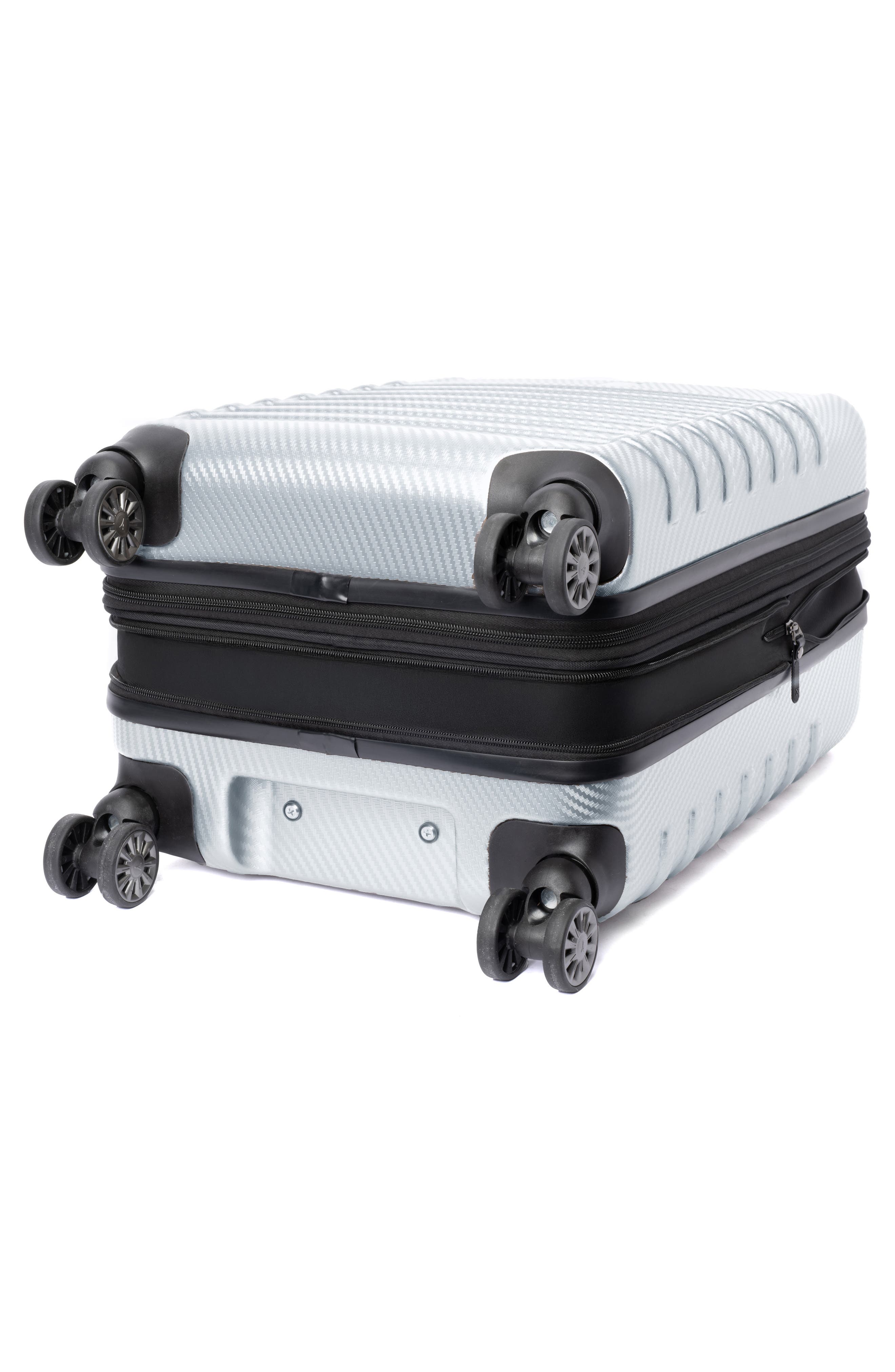 TRAVELPRO Rollmaster<sup>™</sup> Lite 2 20-Inch Expandable Hardside Spinner Luggage, Alternate, color, Silver Carbon Fiber