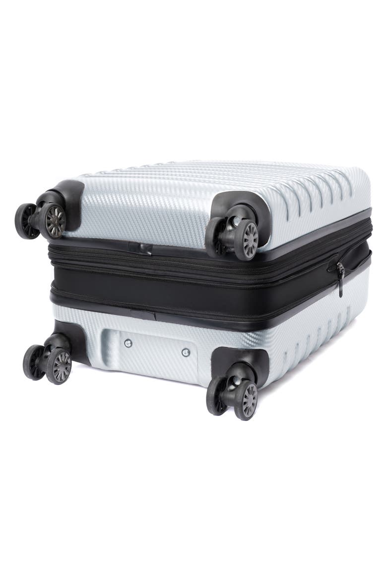 Rollmaster™ Lite 2 20-Inch Expandable Hardside Spinner Luggage, Alternate, color, SILVER CARBON FIBER