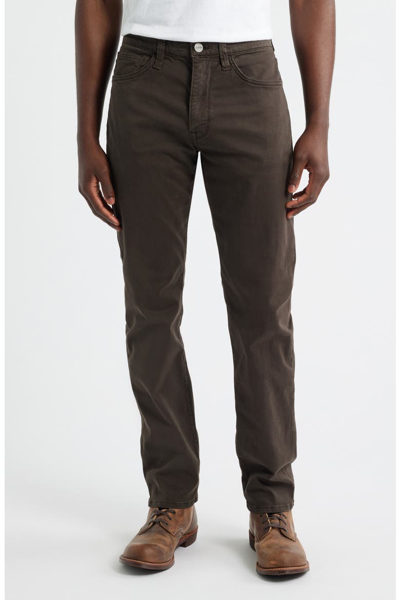 Courage Straight Leg Twill Pants, Main, color, BRUNETTE TWILL