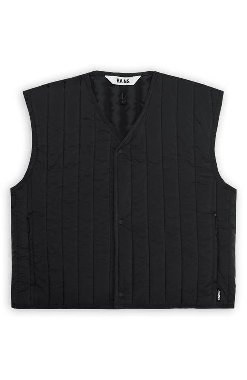 Shop Rains Banja Water Resistant Crop Liner Vest In Black