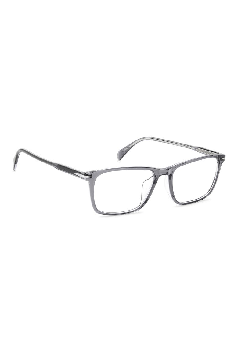 57mm Rectangular Optical Glasses, Alternate, color, GREY CRYSTAL