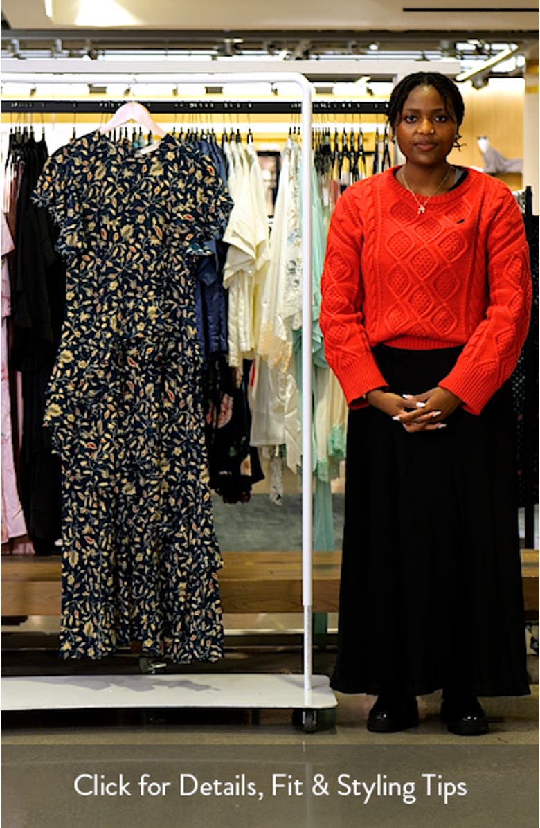 Amaia Ruffle Silk Maxi Dress, sales video thumbnail