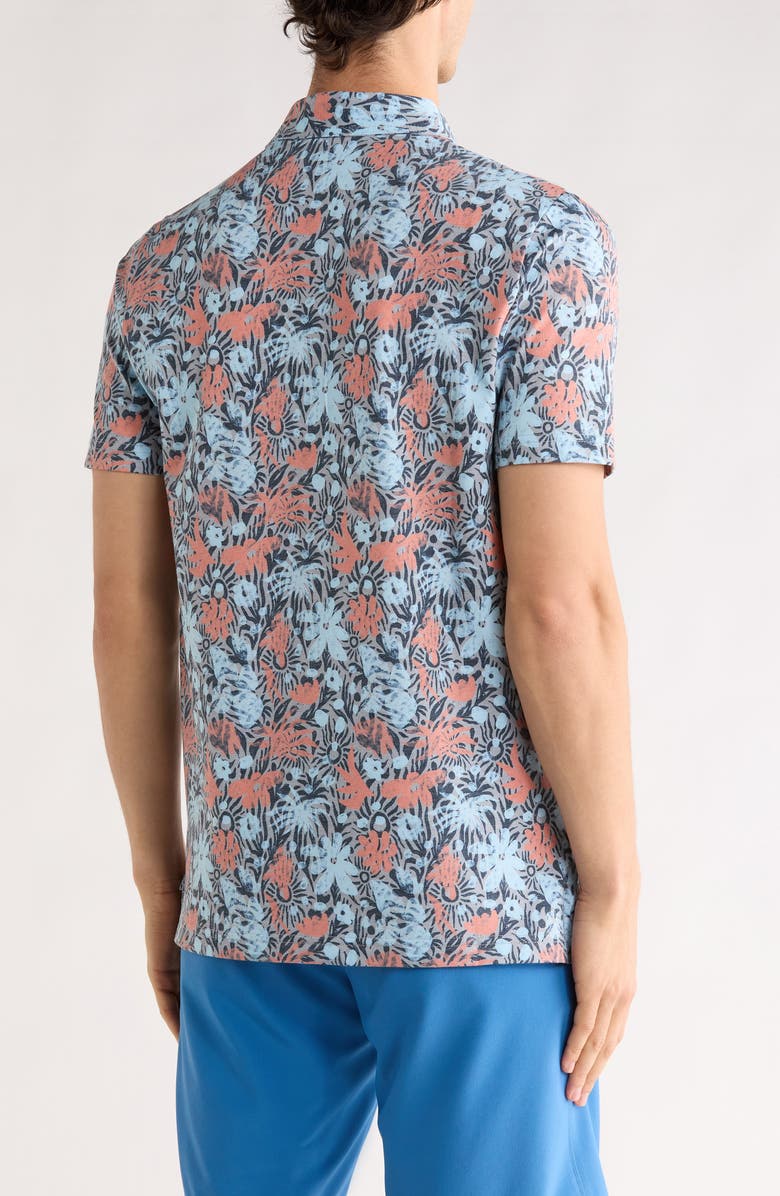 TravisMathew Sands Featherweight Knit Polo, Alternate, color, Heather Medium Grey