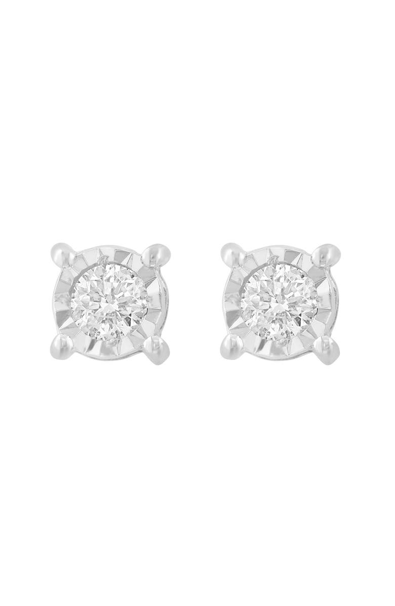EFFY Diamond Stud Earrings, Alternate, color, Silver/ Diamond