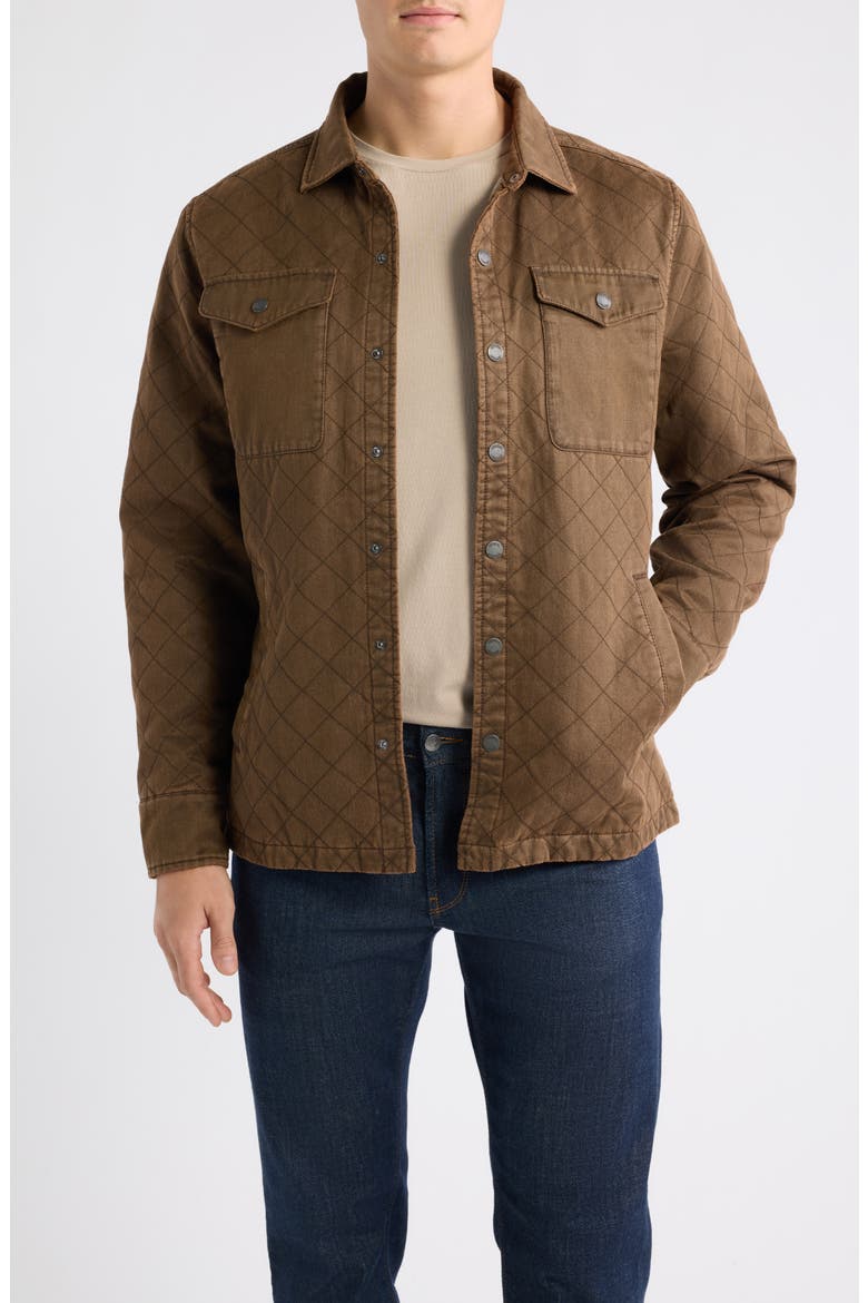 Quilted Chore Coat, Main, color, RUSSET