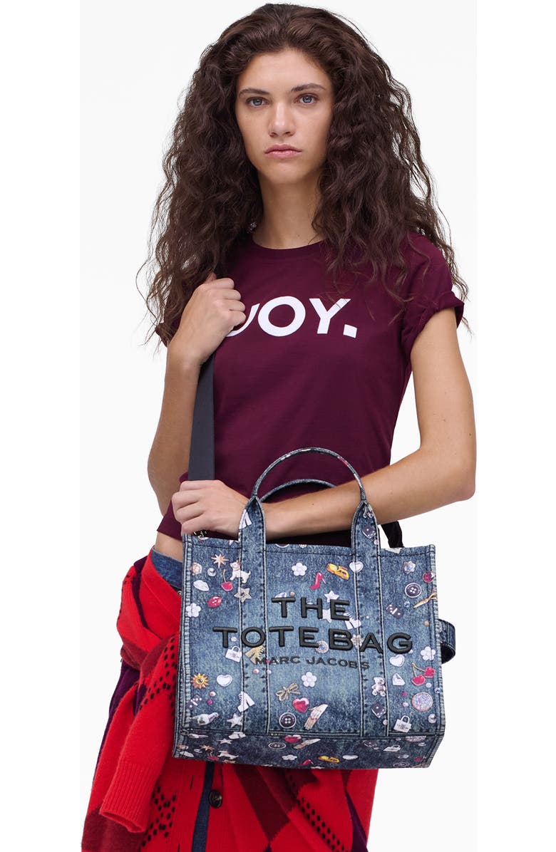 Marc Jacobs THE MEDIUM TOTE, Alternate, color, Medium Wash Multi