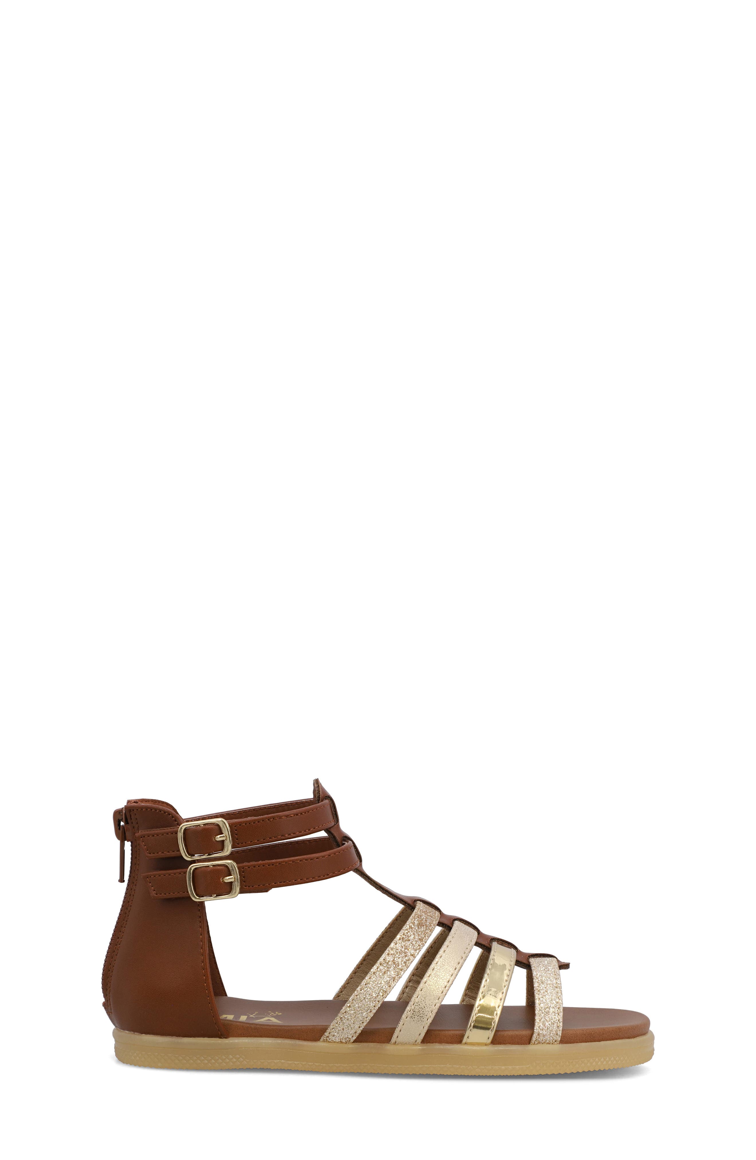MIA Kids' Rheza Sandal, Alternate, color, Cognac
