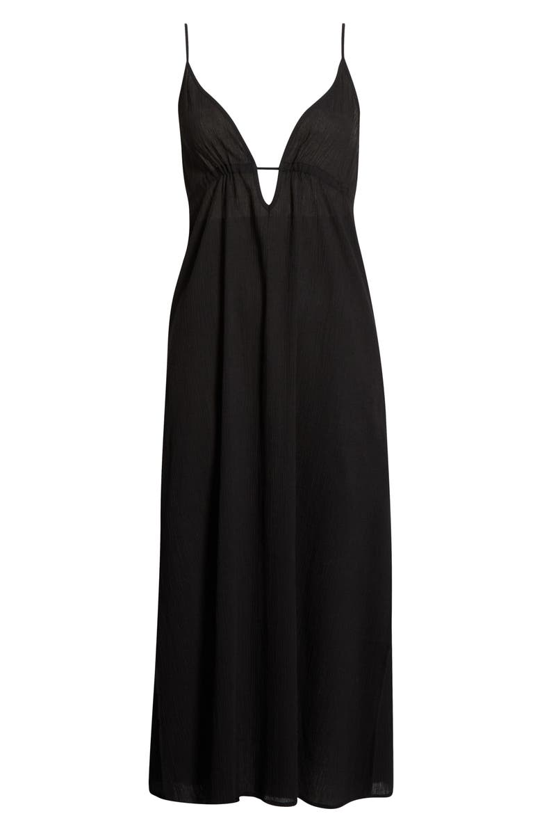 Sanctuary Crinkle Gauze Cover-Up Midi Dress, Main, color,