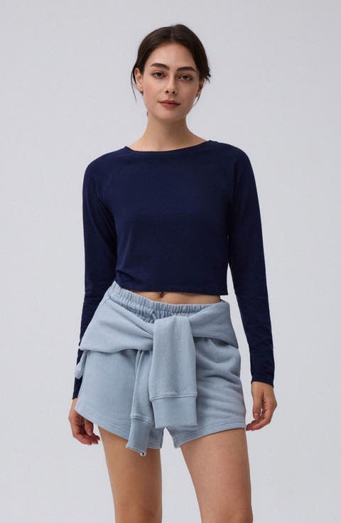 Hemp Essentials Cropped Raglan Tee