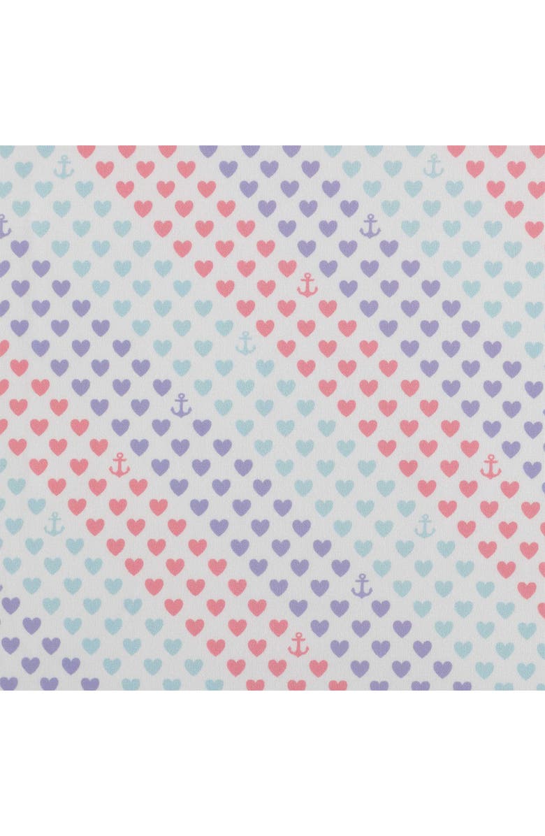 Nautica Oswald Heart Print Microfiber Sheet Set, Alternate, color,