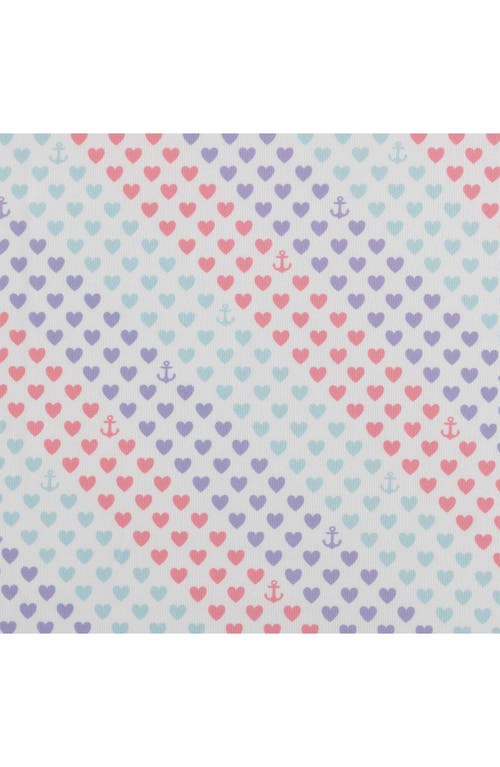 NAUTICA NAUTICA OSWALD HEART PRINT MICROFIBER SHEET SET