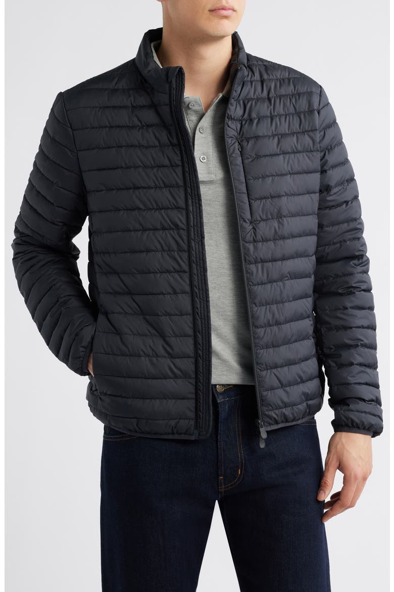 Cole Quilted Puffer Jacket, Main, color, BLACK
