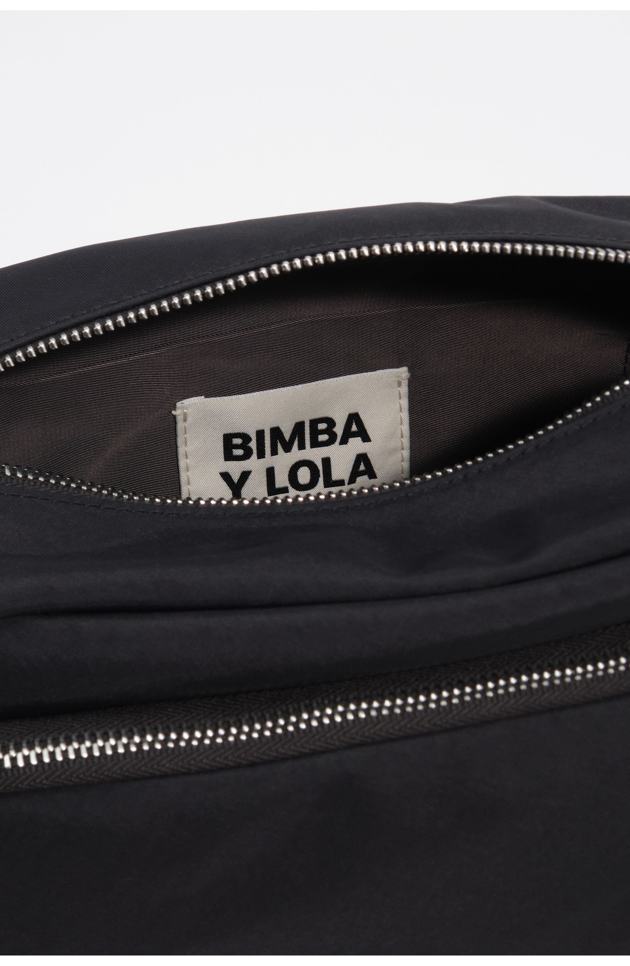Large Nylon Pocket Crossbody Bag, Alternate, color, BLACK