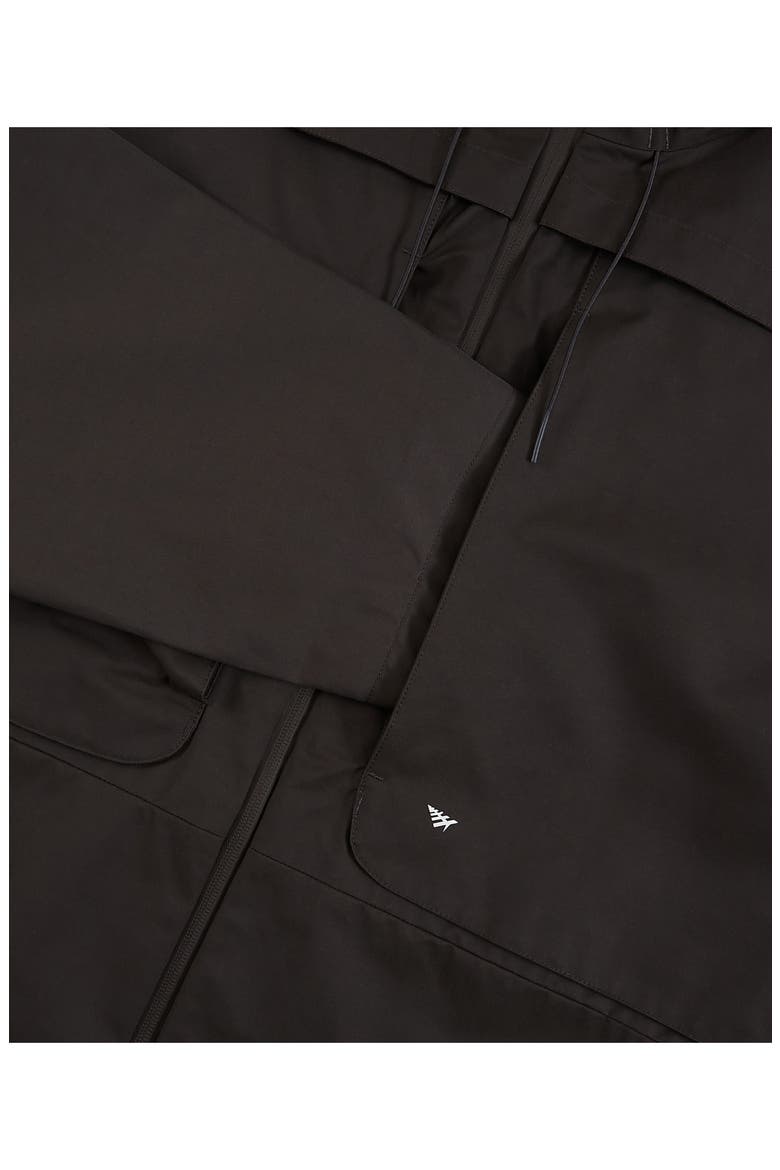Planes Hooded Cotton Blend Jacket, Alternate, color, CHARCOAL