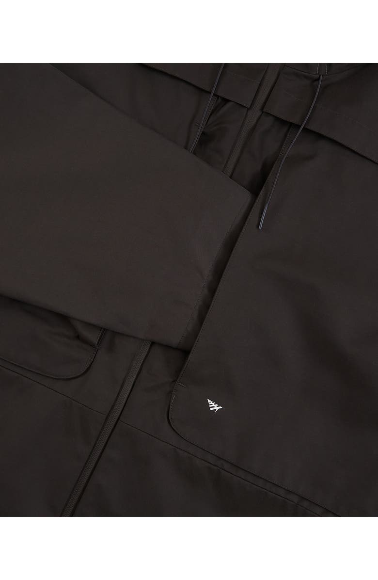 PAPER PLANES Planes Hooded Cotton Blend Jacket, Alternate, color, Charcoal