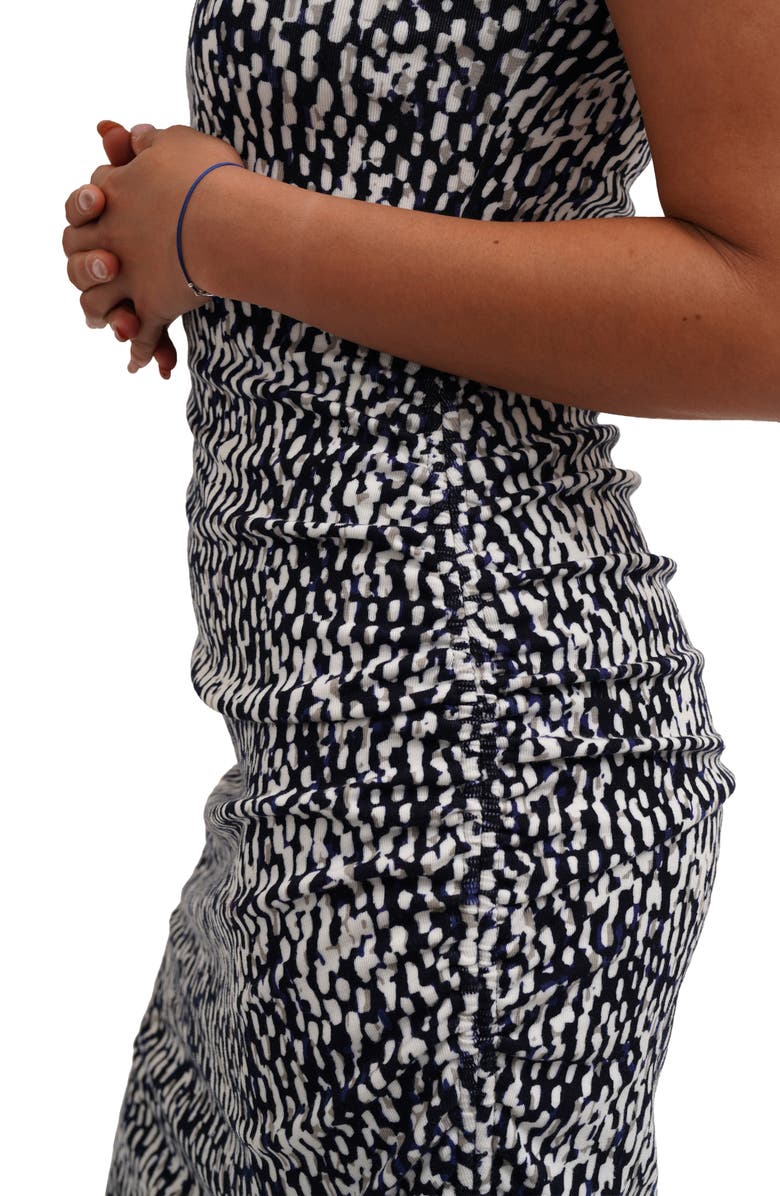 CYRUS Printed Rib Cap Sleeve Dress, Alternate, color, Kali Print