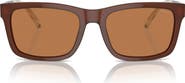 Emporio Armani 57mm Rectangular Sunglasses