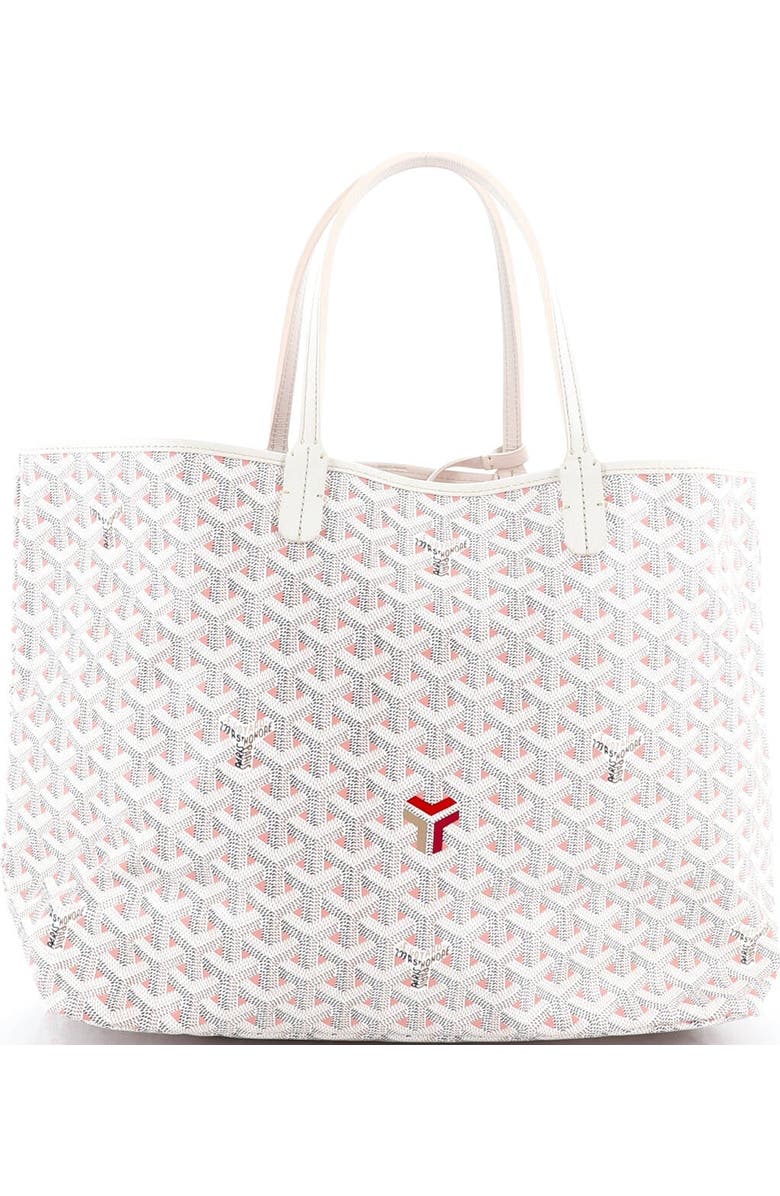 Pre-Owned Goyard Saint Louis Tote Claire Voie Coated Canvas PM, Alternate, color, White