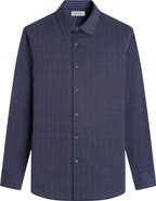 Bugatchi Jimmy OoohCotton® Herringbone Button-Up Shirt