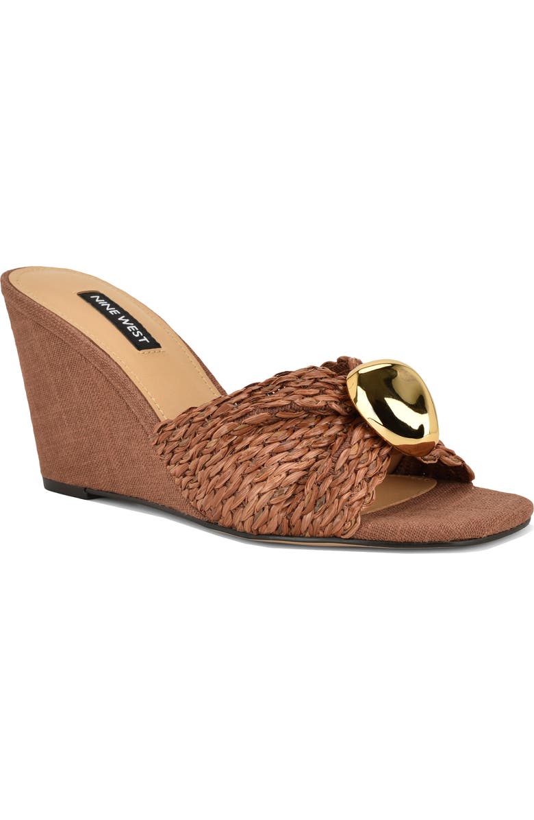 Nine West Nessla Wedge Sandal, Main, color,