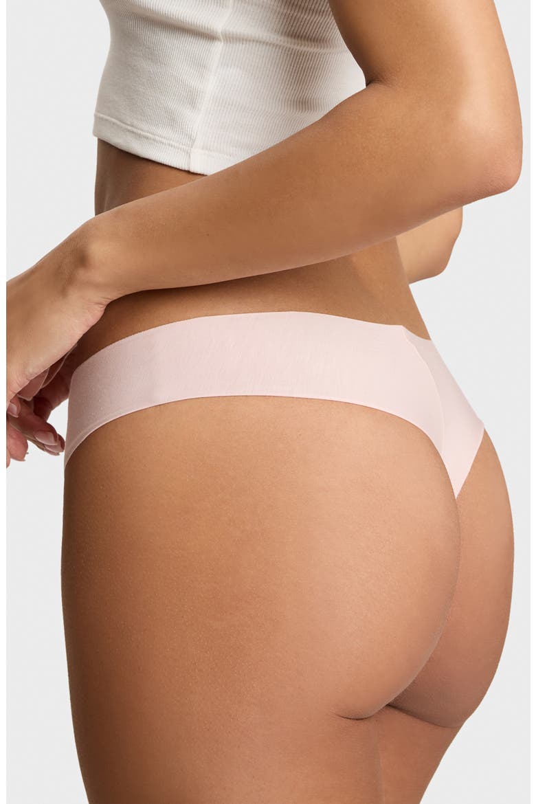 Butter 2-Pack Thongs, Alternate, color, GREY/ PINK